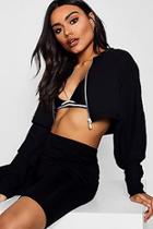Boohoo Lily Cropped Bomber