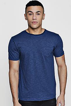 Boohoo Crew Neck T-shirt With Fine Stripe