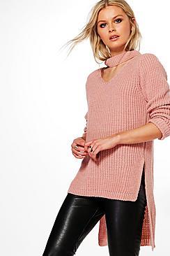 Boohoo Natalie Choker Jumper