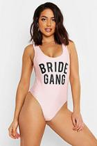 Boohoo Bride Gang Hen Swimsuit