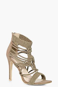 Boohoo Kayla Cage Detail Heel