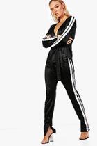 Boohoo Lizzie Athleisure Split Side Stripe Track Pant