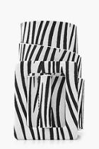 Boohoo Self Buckle Zebra Suede Belt