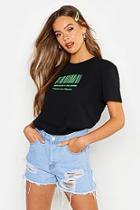 Boohoo Recycled & Re-loved Barcode Printed Tee