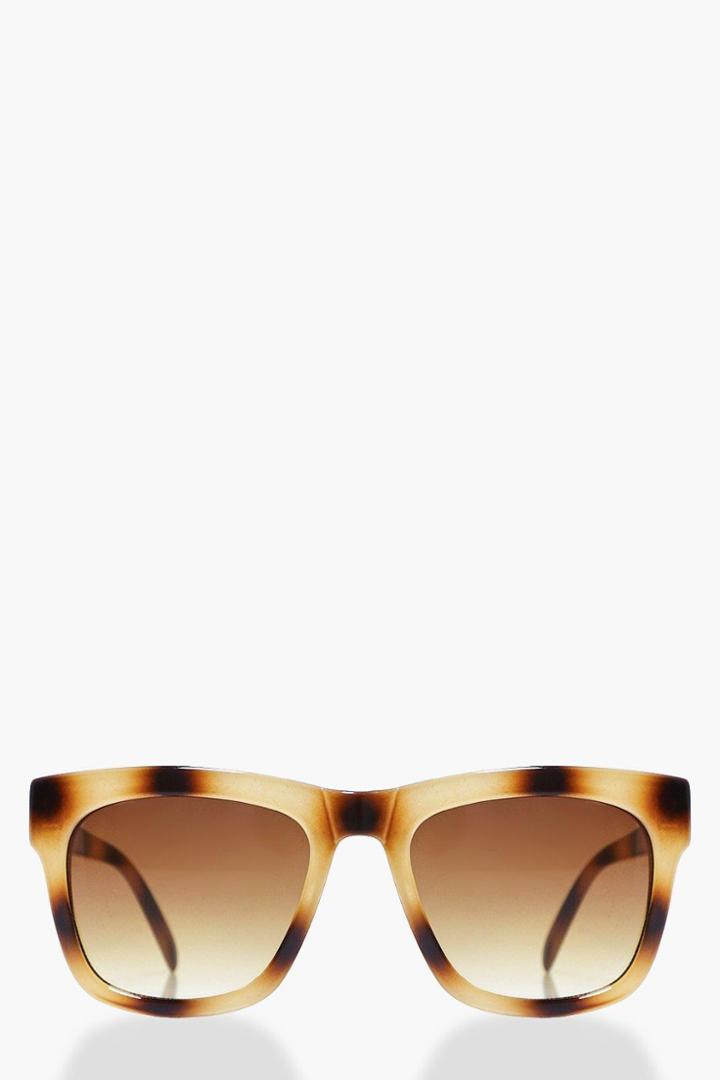 Boohoo Ebony Tortoise Frame Sunglasses Brown