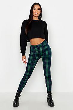 Boohoo Tartan Checked Leggings