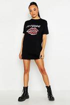 Boohoo La Femme Lips T-shirt Dress