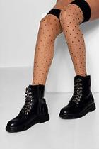 Boohoo Laura Polka Dot Back Seam Stockings
