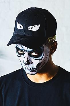 Boohoo Halloween Eyes Embroidery Cap