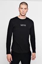 Boohoo Original Man L/s Curve Hem T-shirt