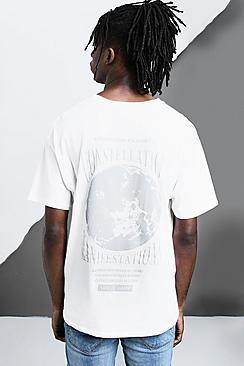 Boohoo Oversized Constellations Back Print T-shirt