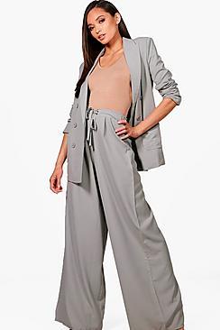 Boohoo Wide Leg Woven Trouser