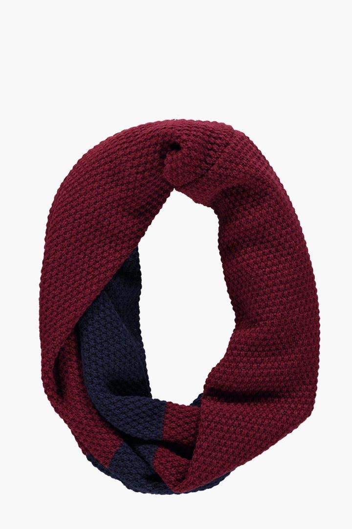 Boohoo Half And Half Snood Navy