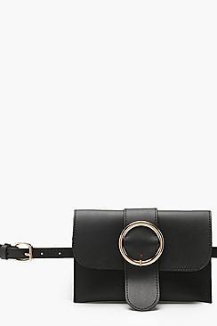 Boohoo Circle Buckle Belt Bag