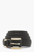 Boohoo Faux Snake Skinny Pu Belt