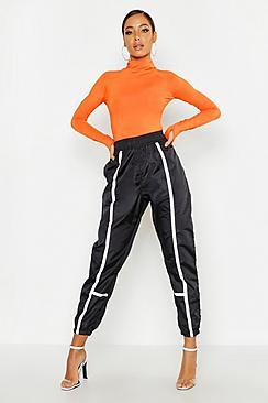 Boohoo Contrast Piping Shell Jogger