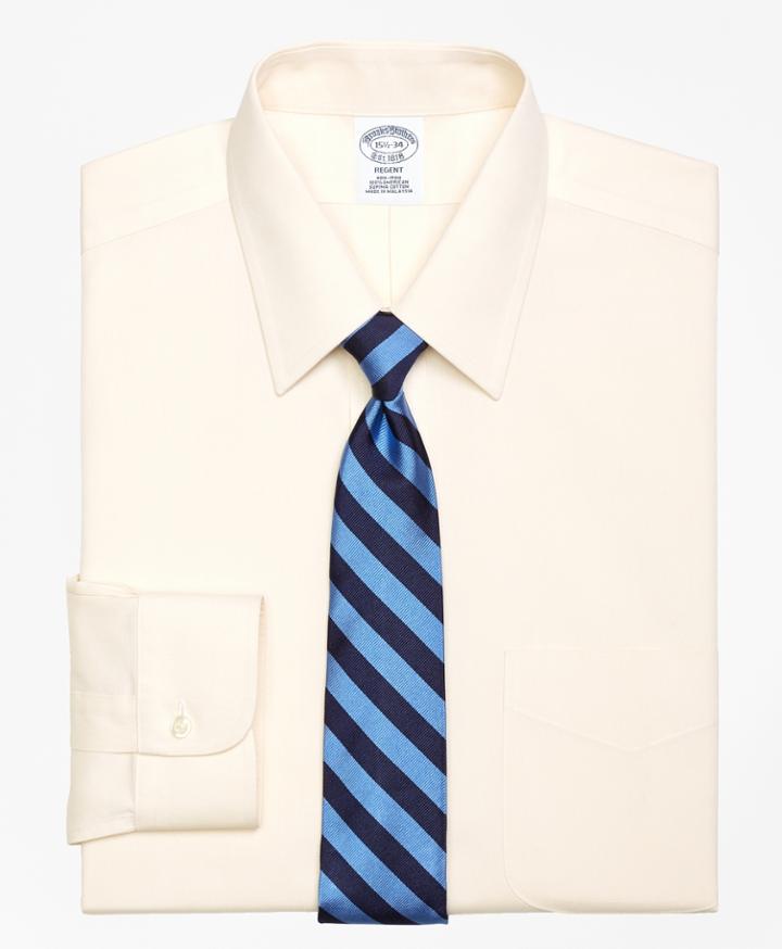 Brooks Brothers Men's Non-iron Slim Fit Point Collar Dress Shirt