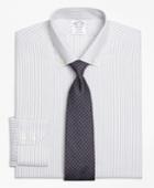 Brooks Brothers Men's Non-iron Slim Fit Narrow Split Stripe Dress Shirt