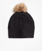 Brooks Brothers Women's Cable-knit Merino Wool Hat