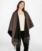 Brooks Brothers Women's Reversible Glen Plaid Wool-cashmere Ruana