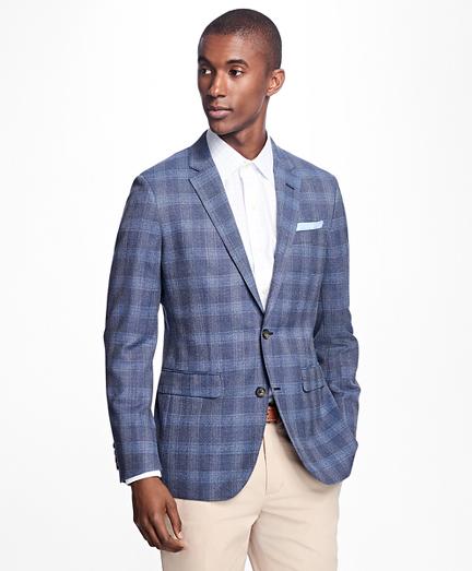 Brooks Brothers Milano Fit Plaid Hopsack Sport Coat