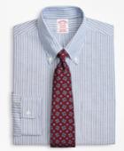 Brooks Brothers Men's Brookscool Regular Fit Classic-fit Dress Shirt, Non-iron Double Framed Stripe