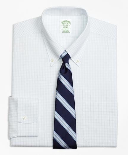 Brooks Brothers Non-iron Milano Fit Graph Check Dress Shirt