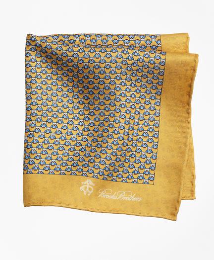 Brooks Brothers Owl And Fox Pocket Square