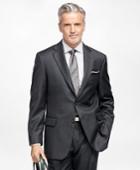 Brooks Brothers Men's Madison Fit Saxxon Wool Double Stripe 1818 Suit