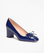 Brooks Brothers Women's Patent Leather Kiltie Loafer Pumps
