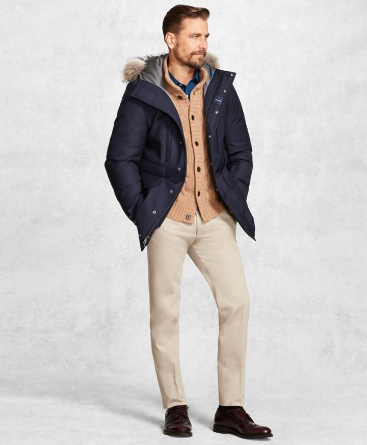 Brooks Brothers Men's Golden Fleece Brooksstorm Snorkel Coat