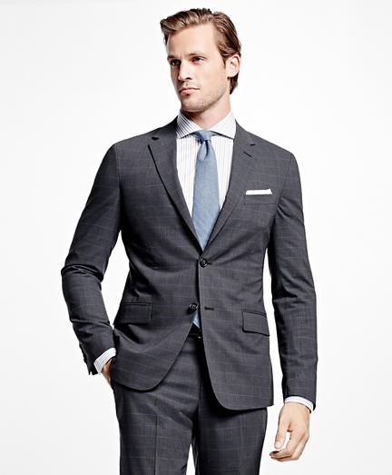 Brooks Brothers Milano Fit Brookscool Tic With Windowpane Suit