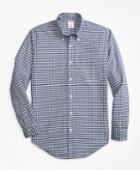 Brooks Brothers Men's Madison Fit Oxford Gingham Sport Shirt