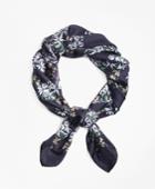 Brooks Brothers Women's Wildflower-print Silk Square Scarf