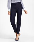 Brooks Brothers Petite Slim-fit Diamond Jacquard Ankle Pants