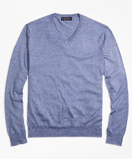 Brooks Brothers Marled V-neck Sweater