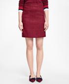 Brooks Brothers Wool Houndstooth A-line Skirt