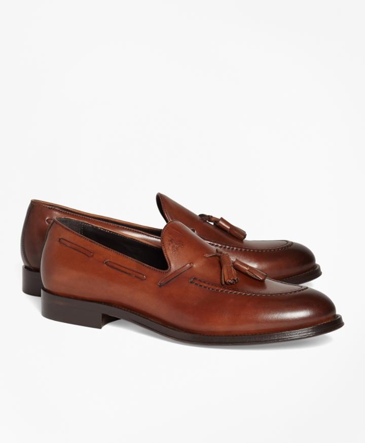 Brooks Brothers Men's 1818 Footwear Leather Tassel Loafers
