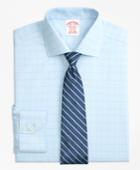Brooks Brothers Men's Regular Fit Classic-fit Dress Shirt, Non-iron Houndstooth Overcheck