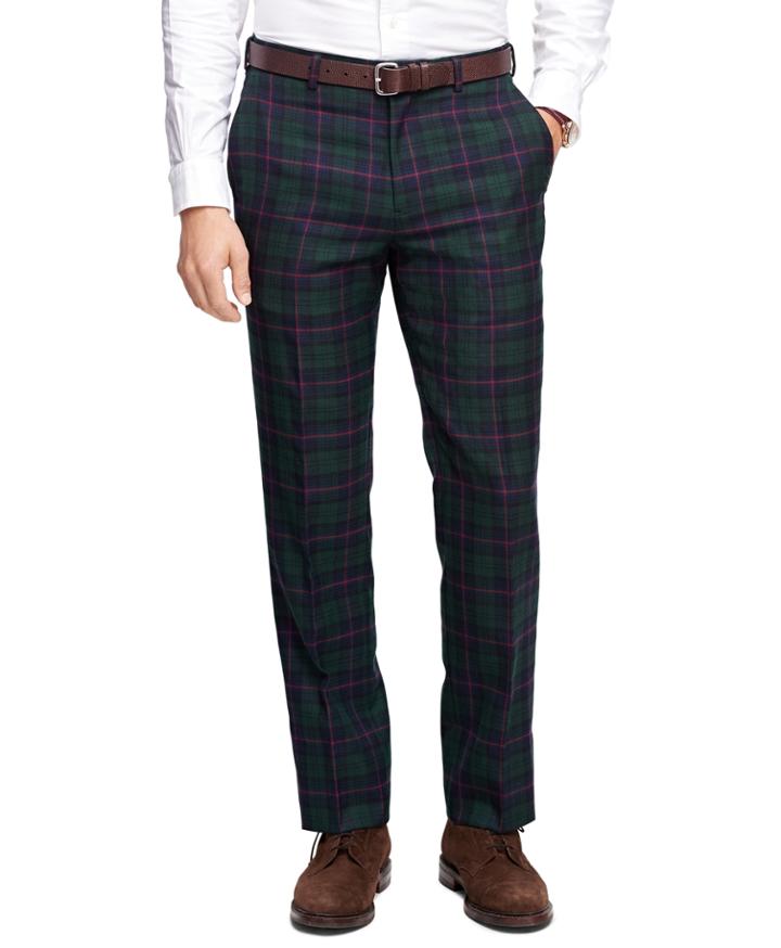 Brooks Brothers Men's Fitzgerald Fit Tartan Trousers