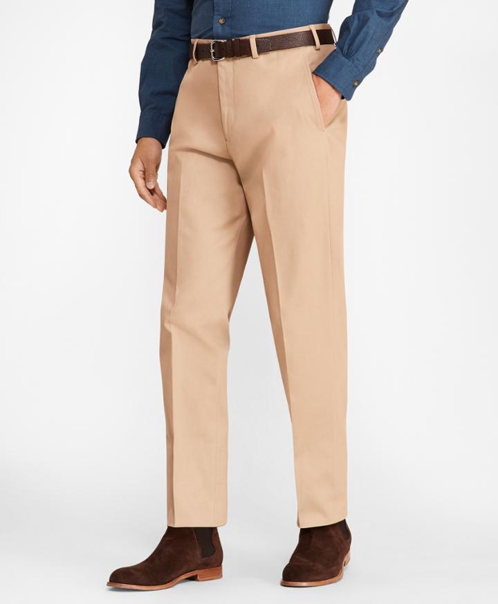 Brooks Brothers Men's Regent Fit Cotton Stretch Trousers
