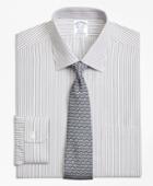 Brooks Brothers Men's Stretch Slim Fitted Dress Shirt, Non-iron Music Stripe