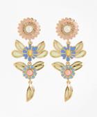 Brooks Brothers Floral Drop Earrings