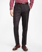 Brooks Brothers Men's Regent Fit Brown Plaid Trousers