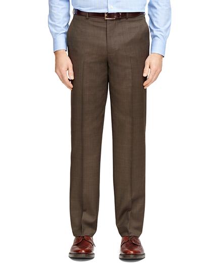 Brooks Brothers Fitzgerald Fit Brown Tic Dress Trousers