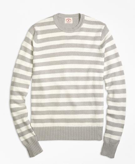Brooks Brothers Variegated Stripe Crewneck Sweater