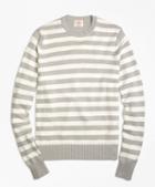 Brooks Brothers Variegated Stripe Crewneck Sweater