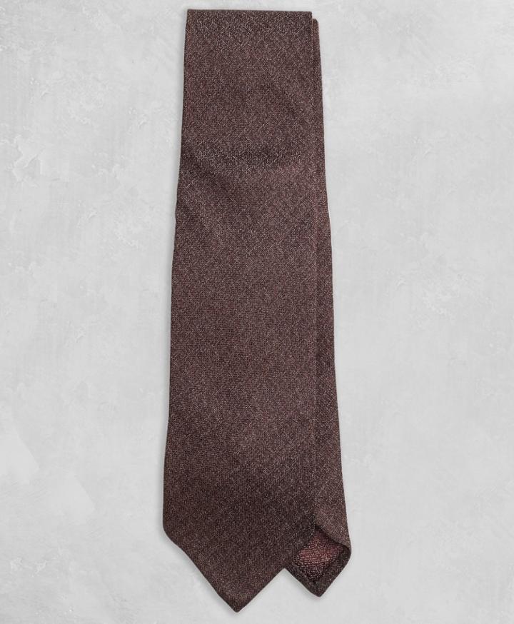 Brooks Brothers Men's Golden Fleece Solid Brown Tie
