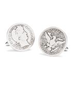 Brooks Brothers Men's Authentic Vintage 1904 Quarter Cuff Links