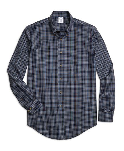 Brooks Brothers Non-iron Regent Fit Micro Plaid Sport Shirt